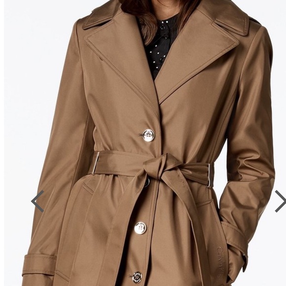 SOLD One Small Left! Calvin Klein Trench Coat - Picture 2 of 14